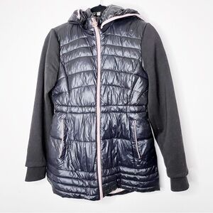 Michael Kors Puffer Down Insulated Winter Snow Coat Size 16 Girls Black Pink